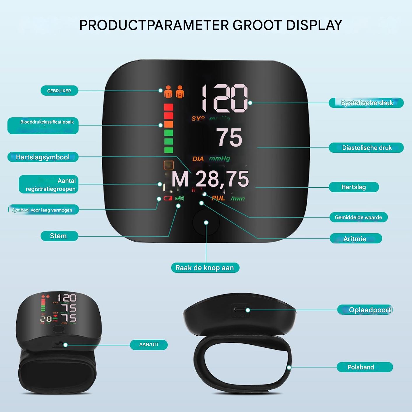 PulseMate™ Pro | Meet je bloeddruk in 30 seconden