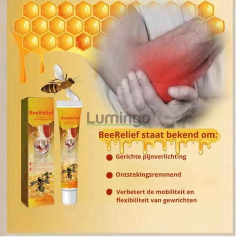 BeeRelief | Directe Verlichting van Gewrichts- en Spierpijn | 1+1 gratis