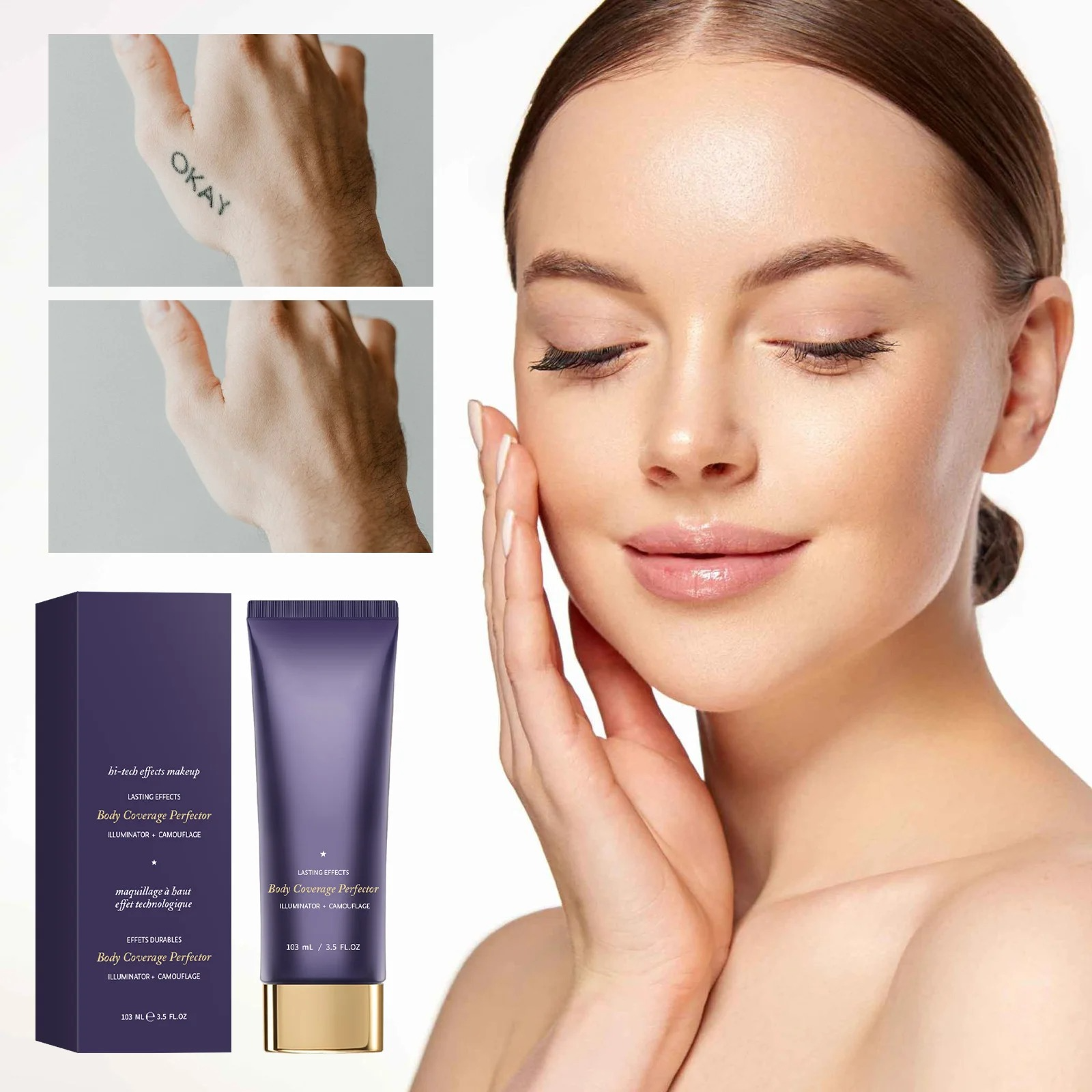 TrueSkin™ | Verbergt spataderen, littekens, pigmentvlekken en meer! | 1+1 gratis